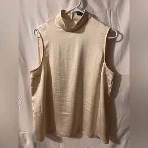 Express Cream Sleeveless Blouse